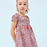 Girls' sustainable cotton printed dress Art. 23-03924-084