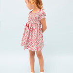 Girls' sustainable cotton printed dress Art. 23-03924-084