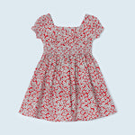 Girls' sustainable cotton printed dress Art. 23-03924-084