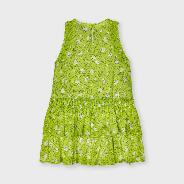 Chiffon polka dot ruffle dress for girl Art. 21-03924-035