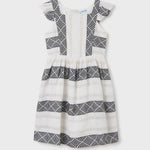 Jacquard dress with metallic cotton thread for girl Art. 23-06919-062