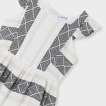 Jacquard dress with metallic cotton thread for girl Art. 23-06919-062