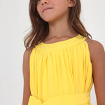 Girl's Bow Belt Pleated Dress Art. 23-06915-027