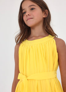 Girl's Bow Belt Pleated Dress Art. 23-06915-027