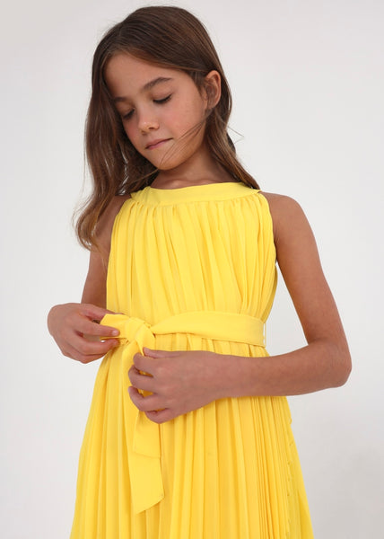 Girl's Bow Belt Pleated Dress Art. 23-06915-027