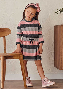 Girl's striped dress Art. 11-04939-044