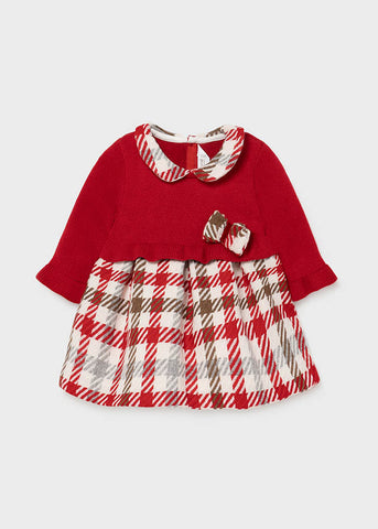 Newborn girl combined tricot dress Art. 11-02816-048